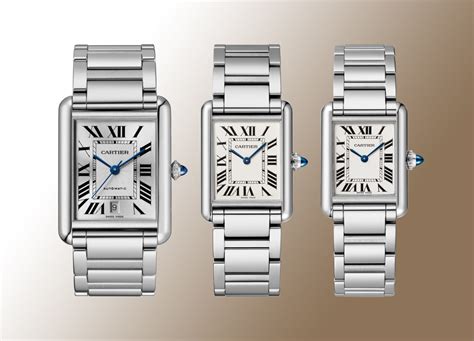 cartier tank large on wrist|cartier tank must size comparison.